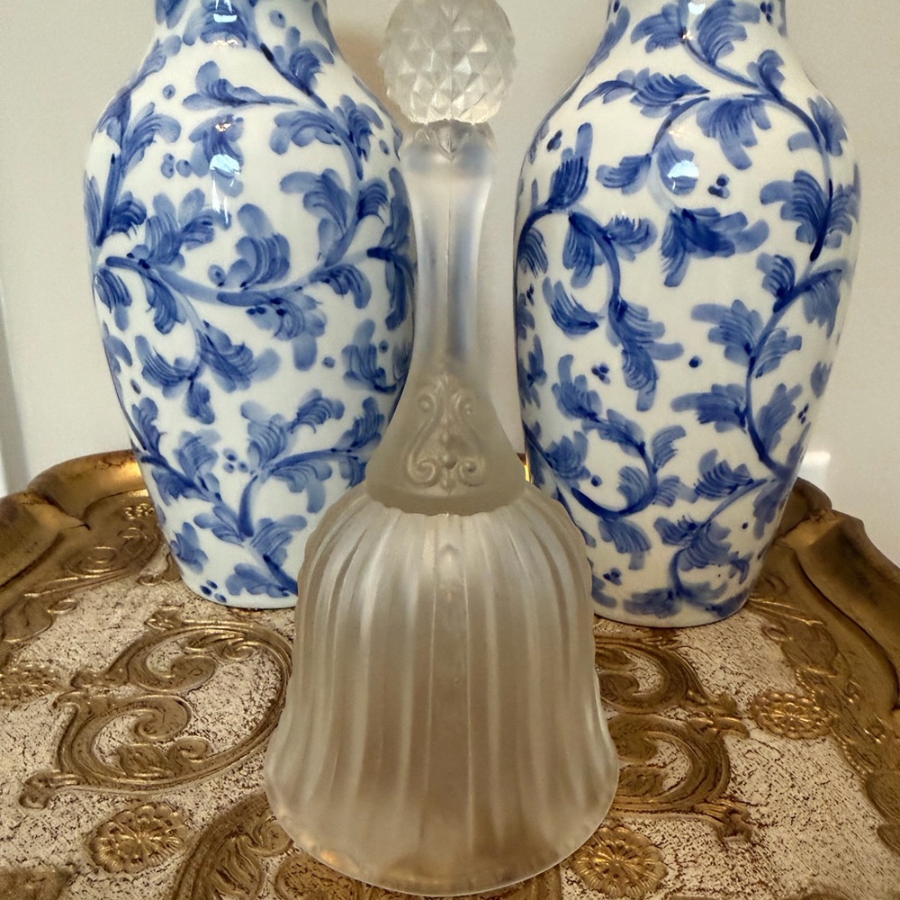 Fenton stamped and logo embossed Glass Bell